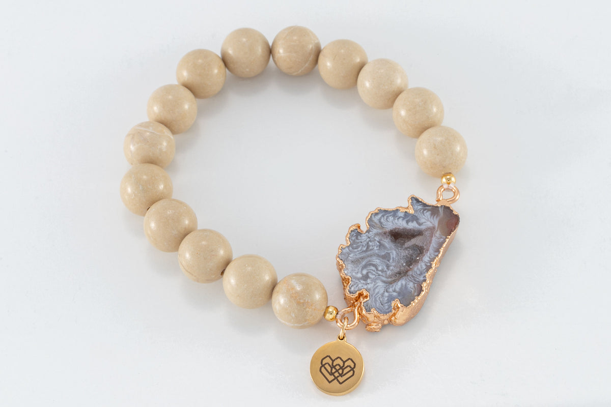 Druzy hot sale agate bracelet