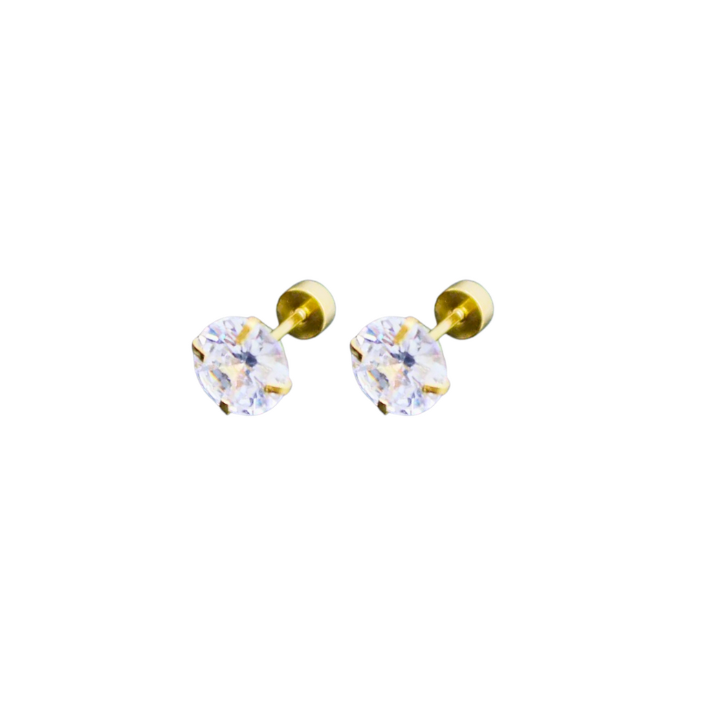 Gold Stainless Steel Flat Back 4mm studs