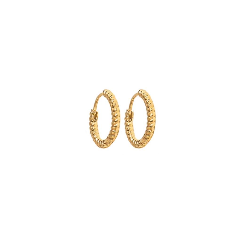 Twist & Shine Gold Hoops